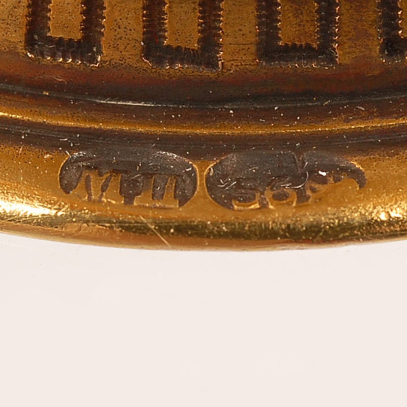 Fabergé Perchin gold-mounted carved agate & enamel cup - Image 8