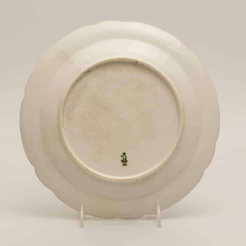 A very rare Russian porcelain dessert plate from the Alexandrinsky Turquoise Service - Image 4