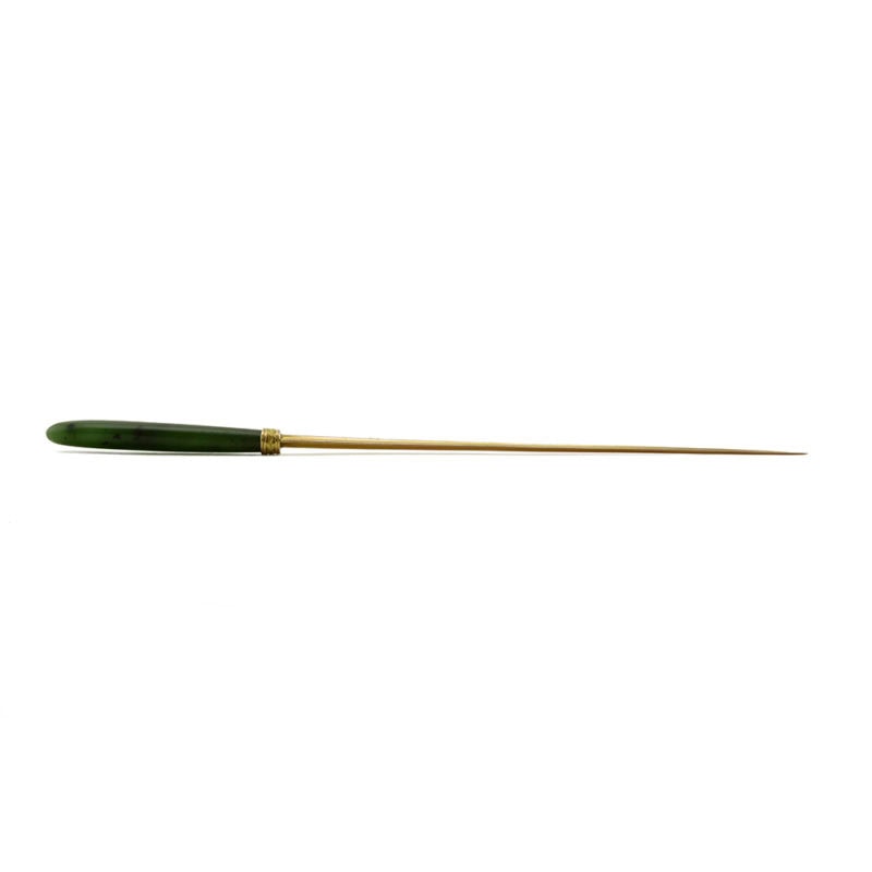 Fabergé varicolor gold & nephrite letter opener - Image 3