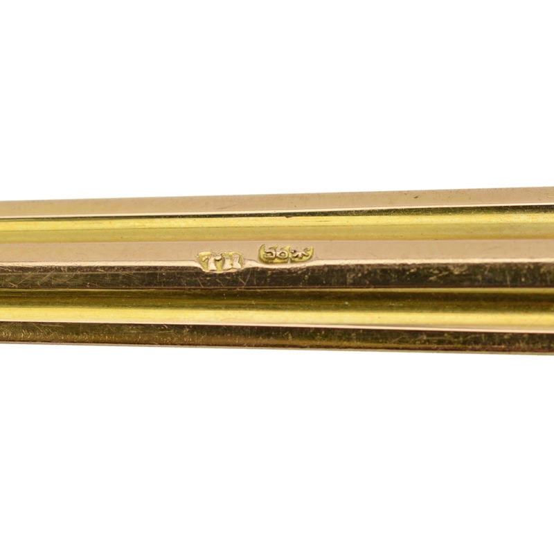 Fabergé varicolor gold & nephrite letter opener - Image 2