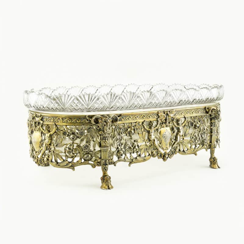 German Silver Gilt & Cut Glass Centerpiece with Russian Grand Ducal Arms - Image 3