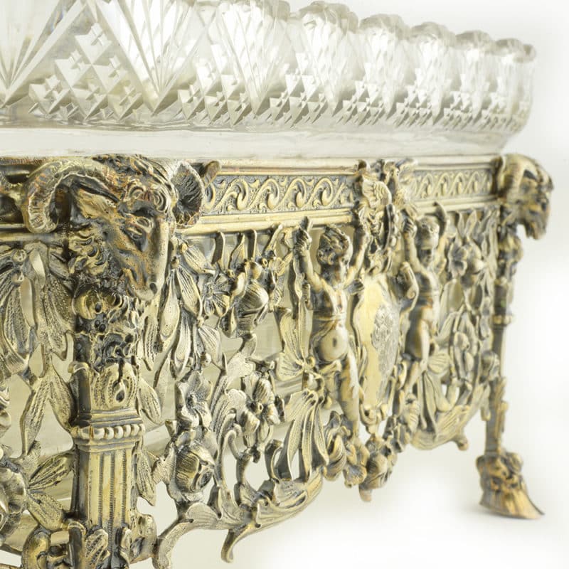 German Silver Gilt & Cut Glass Centerpiece with Russian Grand Ducal Arms - Image 4