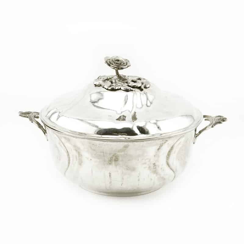 18th-century Russian silver covered tureen