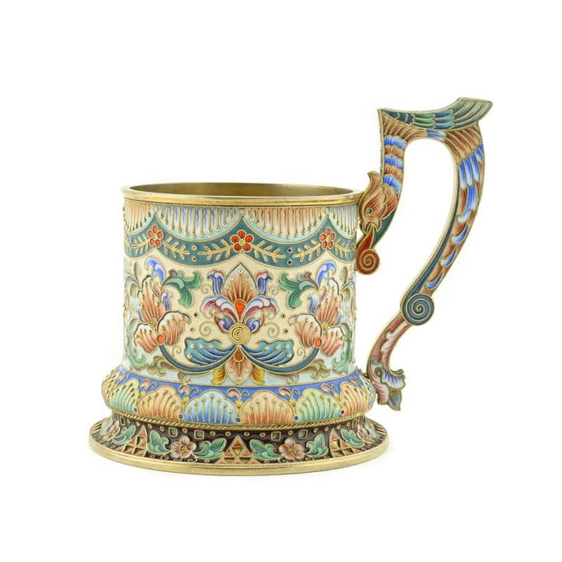 6th Artel Shaded Enamel Tea Glass Holder