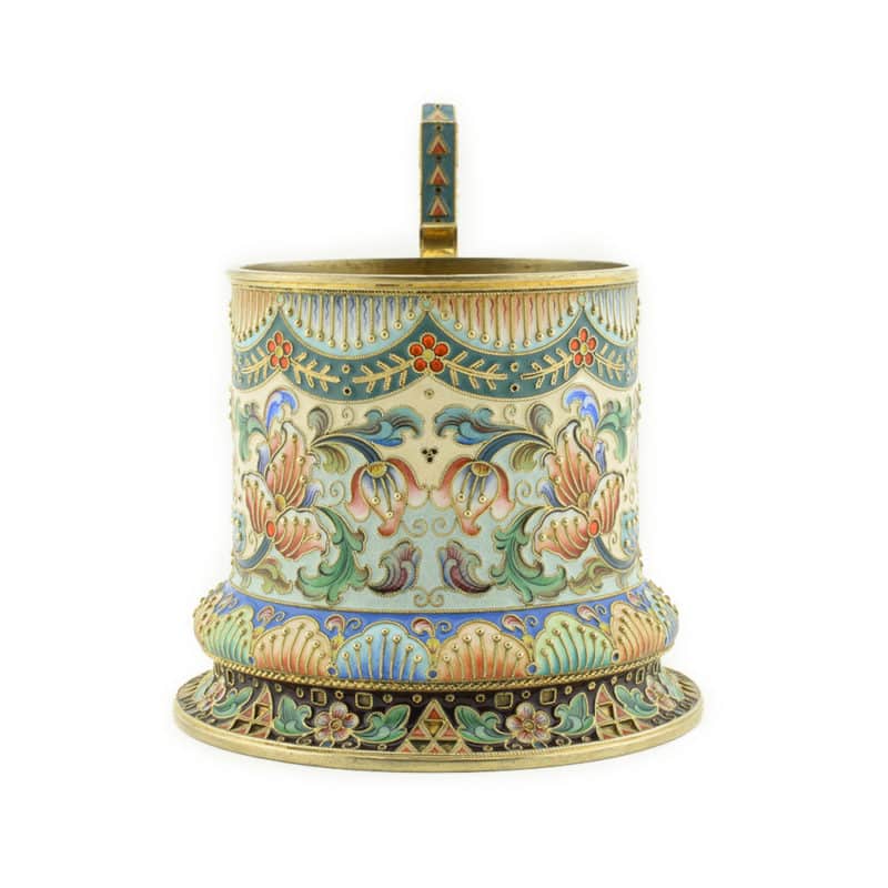 6th Artel Shaded Enamel Tea Glass Holder - Image 3