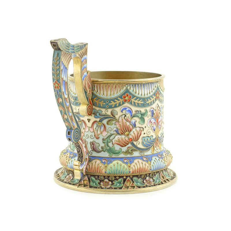 6th Artel Shaded Enamel Tea Glass Holder - Image 4