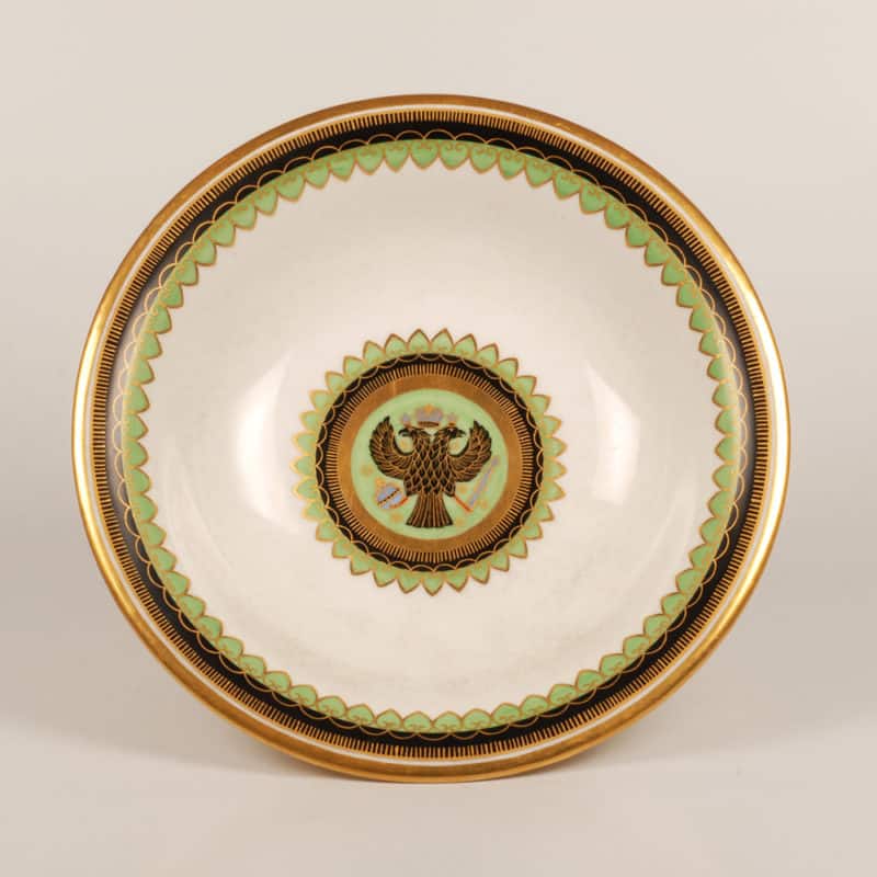 Russian Imperial Porcelain Factory Kremlin Service Compotes - Image 2