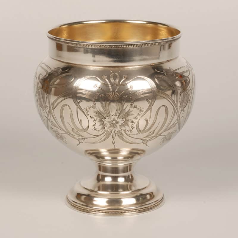 Russian silver punch set for six in Art Nouveau taste - Image 6