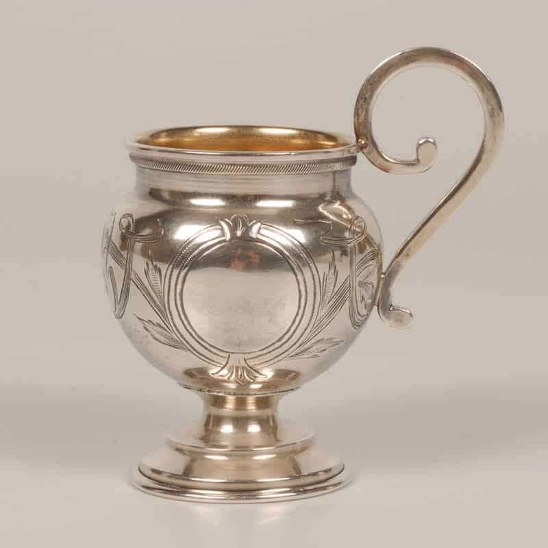 Russian silver punch set for six in Art Nouveau taste - Image 7