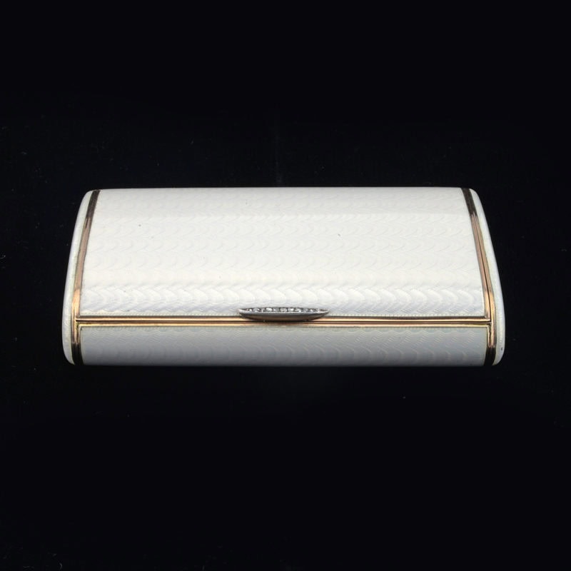 Fabergé Hollming guilloché enamel cigarette case