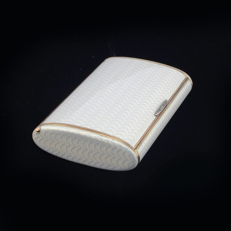 Fabergé Hollming guilloché enamel cigarette case - Image 2