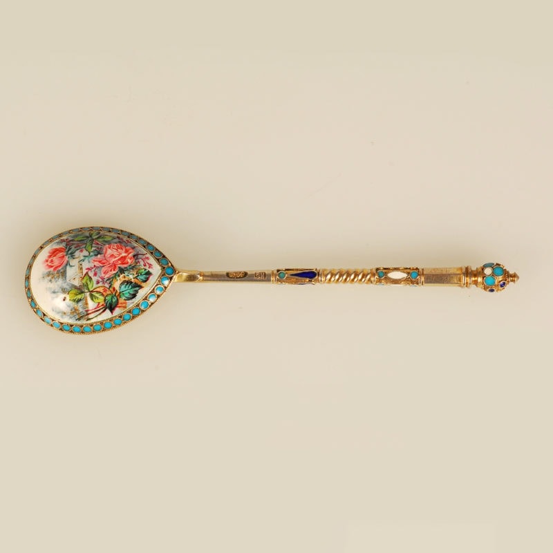 Ivan Saltykov En Plein Enamel Spoon - Image 3