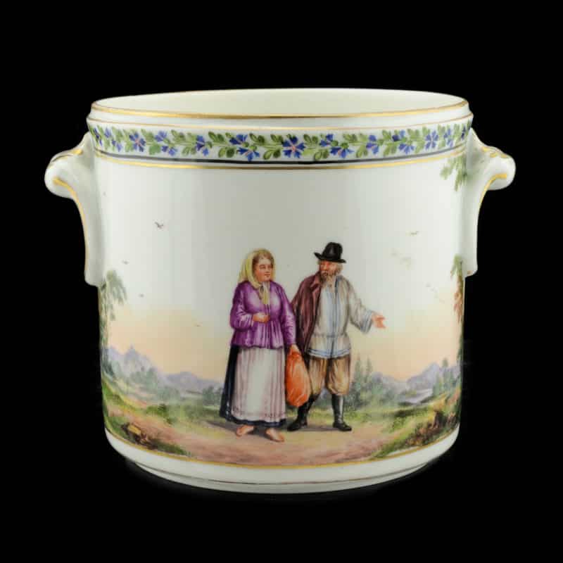 Russian Imperial Porcelain Factory Cache Pot
