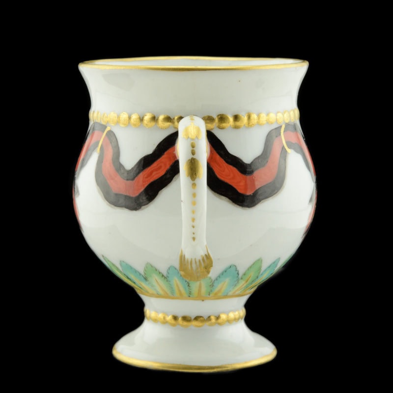 An Extremely Rare Russian Porcelain Ice Cup from the Gardner Factory Order of St Vladimir Service - Image 4