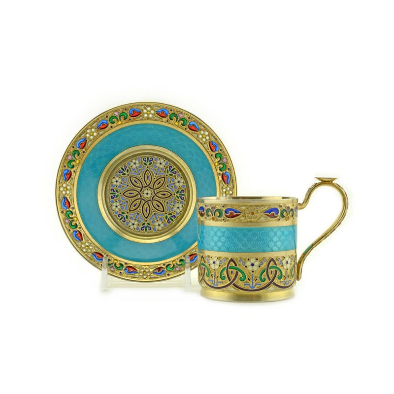 11th Artel Plique Cup & Saucer