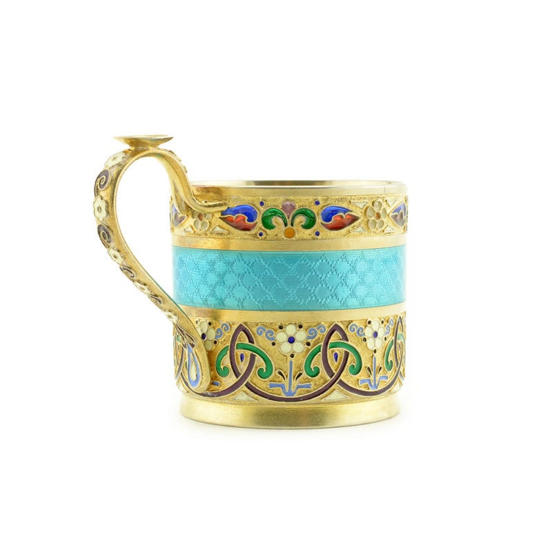 11th Artel Plique Cup & Saucer - Image 9