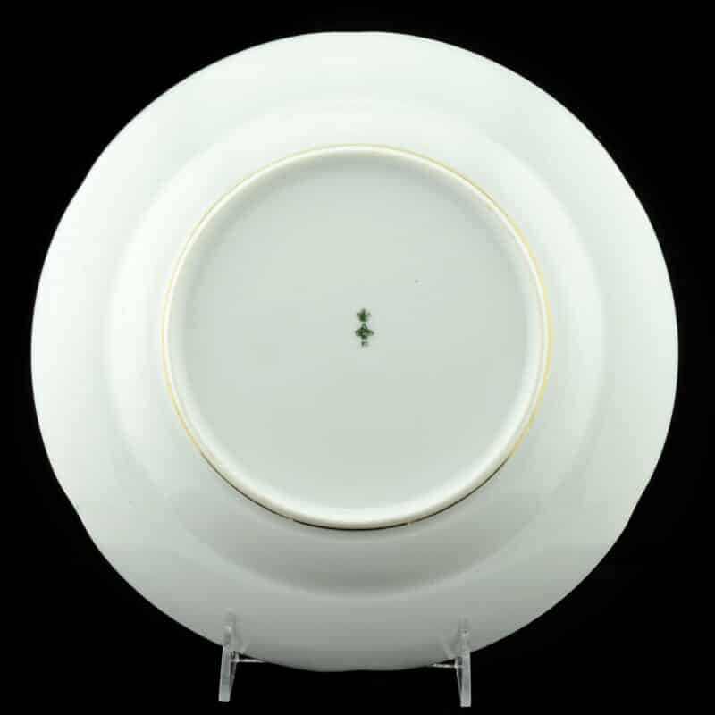 Russian Imperial Porcelain Factory soup plate from the service for the Imperial yacht Queen Victoria, 1883 - Image 3