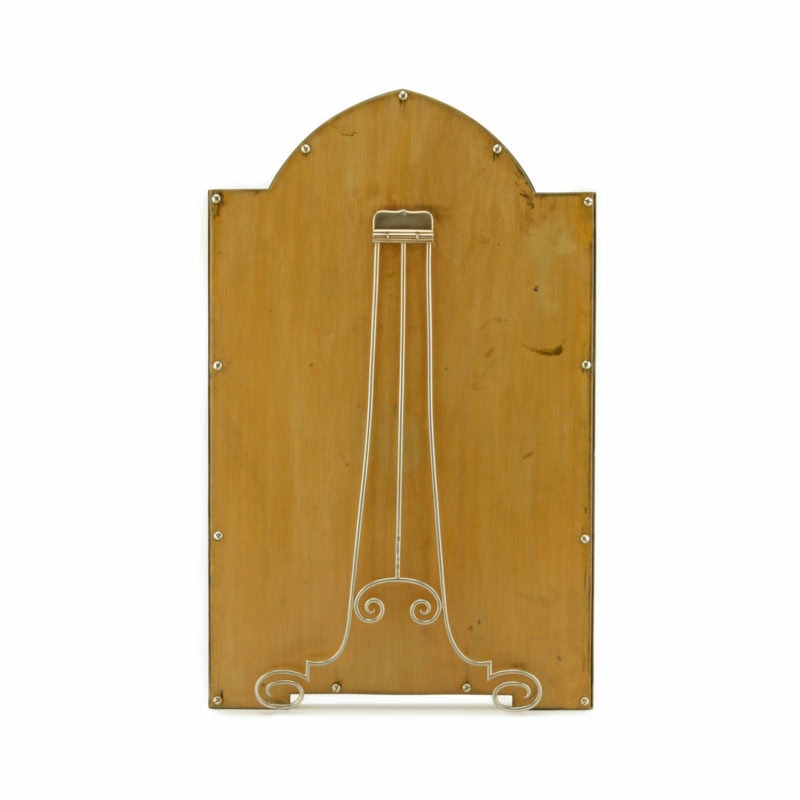 A large & important Fabergé gilded silver & guilloché enamel tenth anniversary photograph frame - Image 3