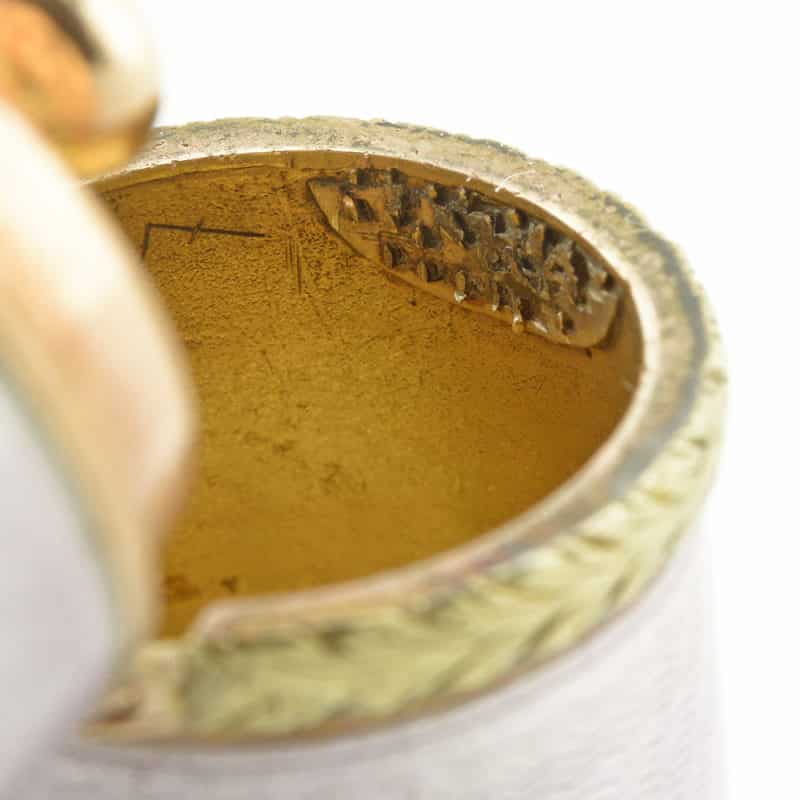 Fabergé Wigström gold-mounted guilloché enamel scent flask - Image 7