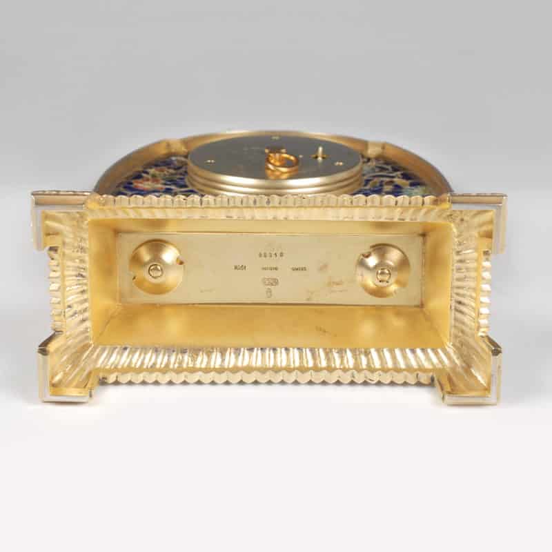 Rare Swiss Plique-à-Jour Enamel Desk Clock - Image 10