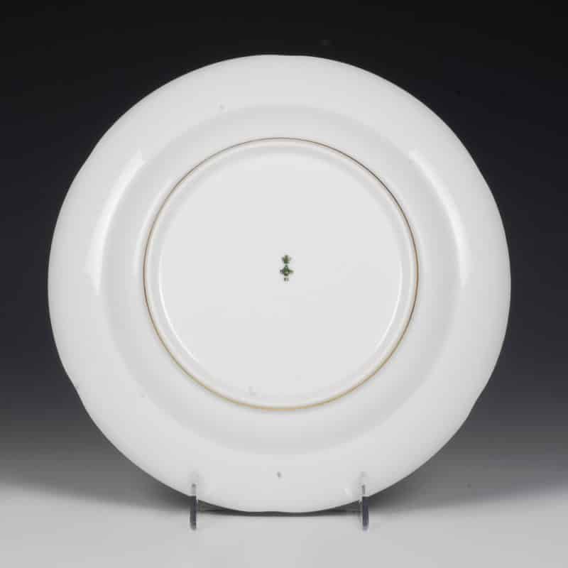 Russian Imperial Porcelain Factory soup plate from the service for the Imperial yacht Queen Victoria, 1883 - Image 4