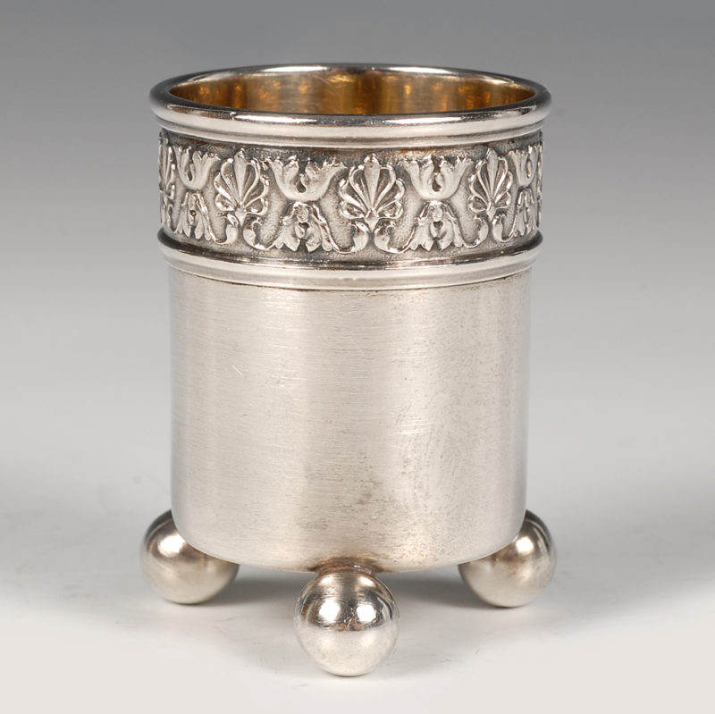 Fabergé Stephan Wäkevä silver vodka beaker - Image 2