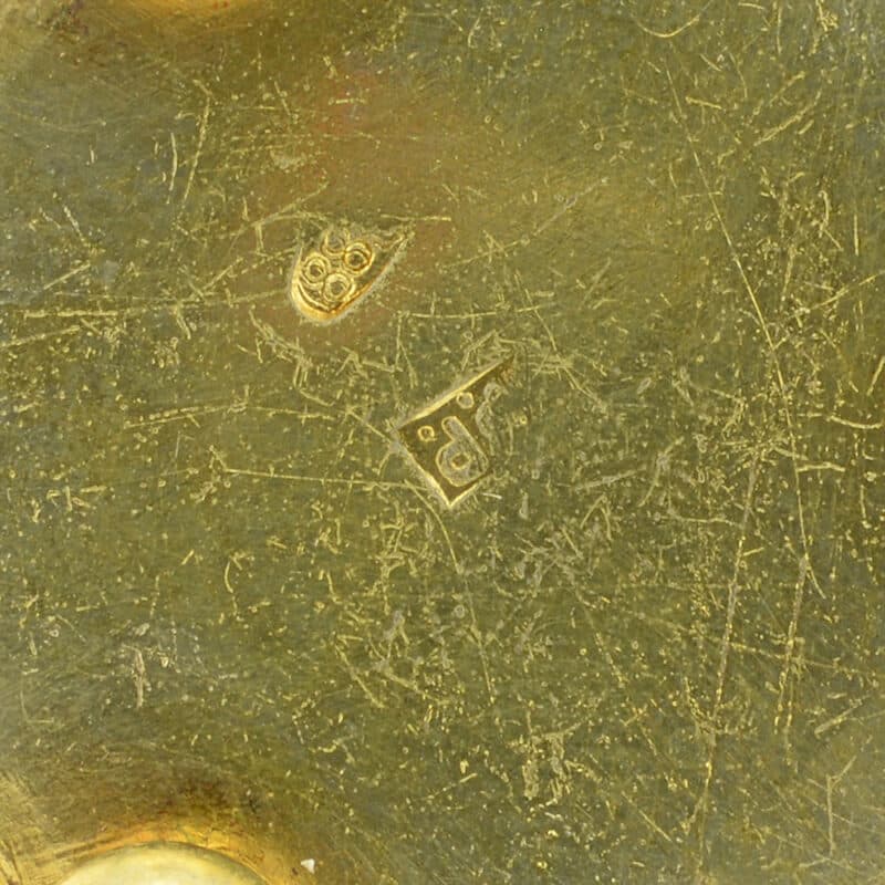 A Pair of Feodor Ruckert Enamel Salts with Spoons - Image 7
