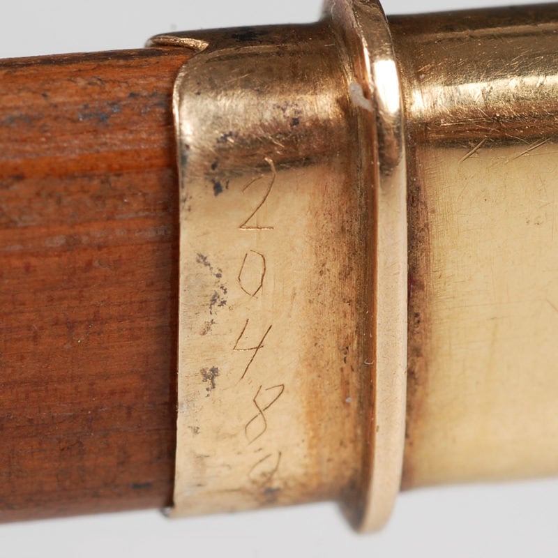 The Hon. Mrs Ronald Greville: A Fabergé gold-mounted silver & guilloché enamel pencil holder - Image 6