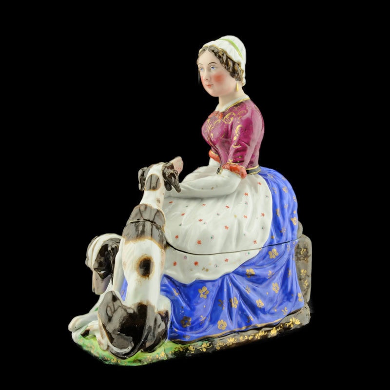 19th-century porcelain inkwell, possibly Miklashevsky - Image 2