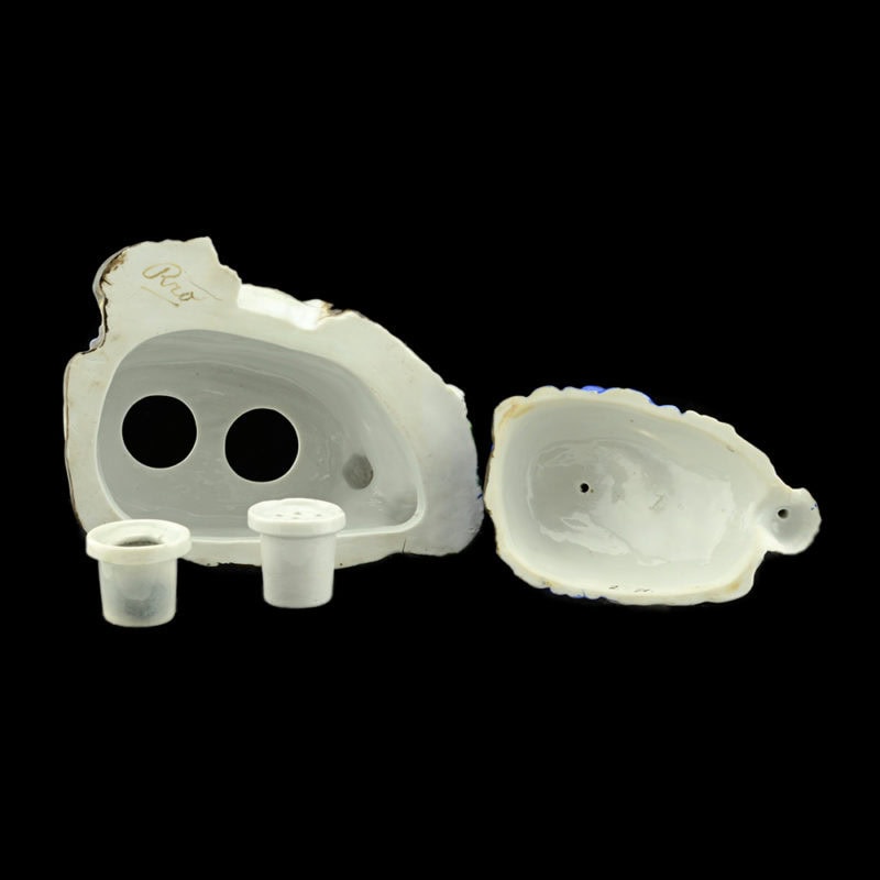 19th-century porcelain inkwell, possibly Miklashevsky - Image 8