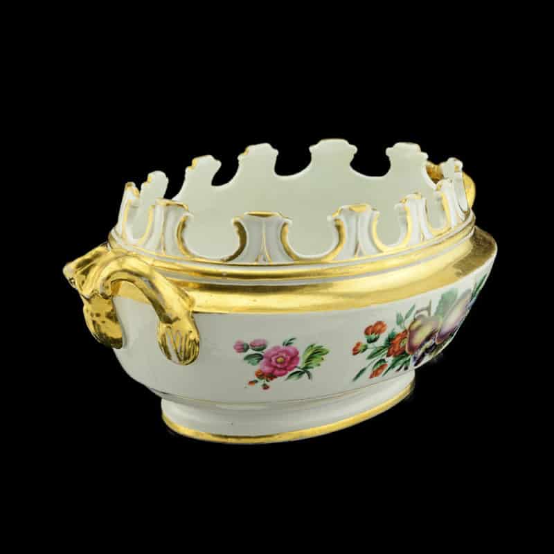 A rare Miklashevsky Factory porcelain wine glass cooler - Image 2