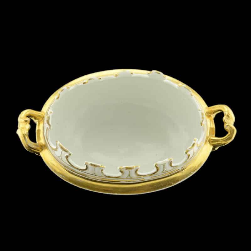A rare Miklashevsky Factory porcelain wine glass cooler - Image 3