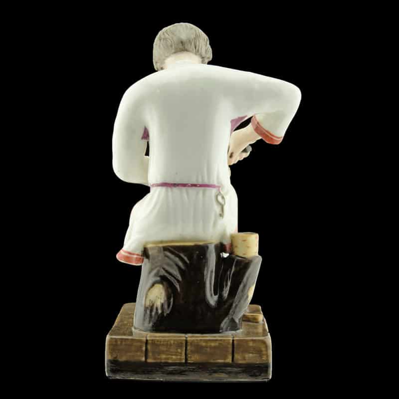 Russian Porcelain Miklashevsky Factory Figurine Lapti Plaiter - Image 5