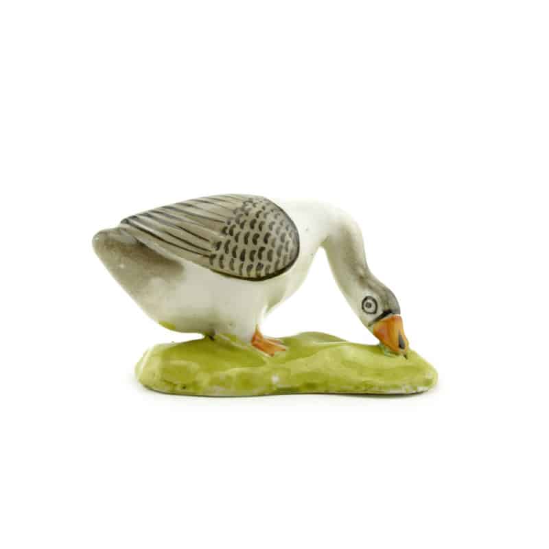 Early Kuznetsov Brothers Novokharitonovo Factory porcelain goose