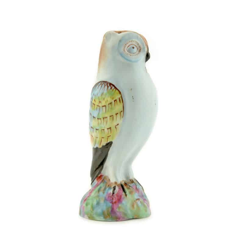A Russian porcelain owl sand caster from Kuznetsov's factory in Tver - Image 2