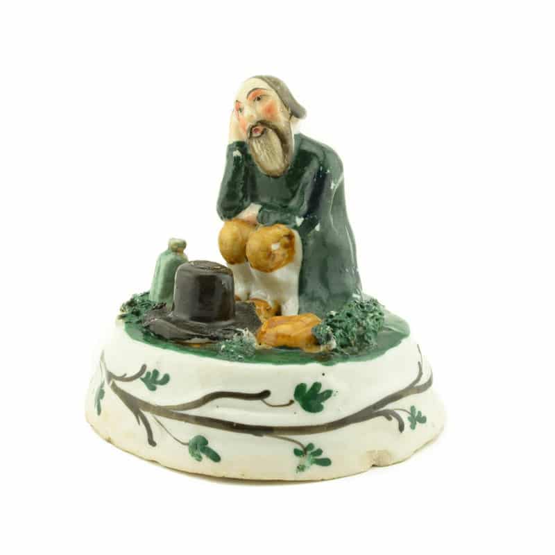 Russian Porcelain Figurine Seated Peasant - Image 2