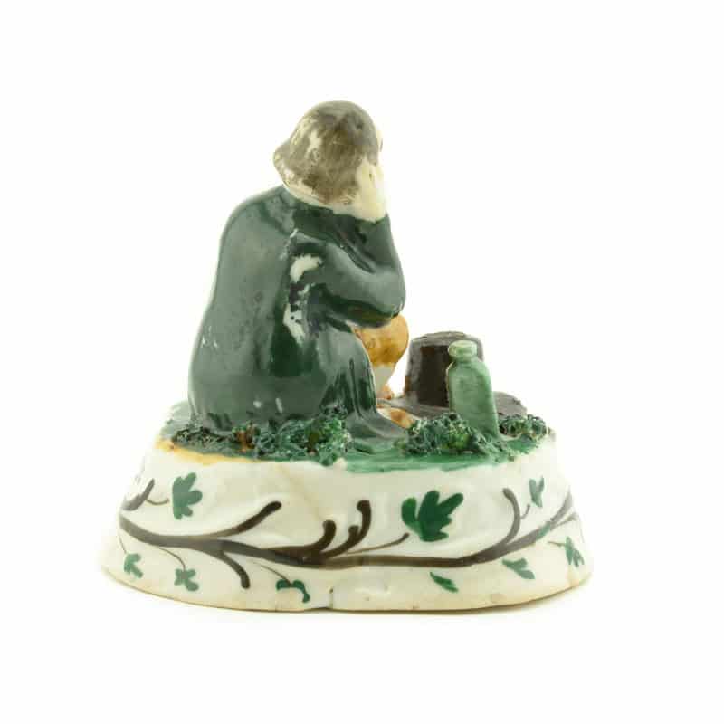 Russian Porcelain Figurine Seated Peasant - Image 3
