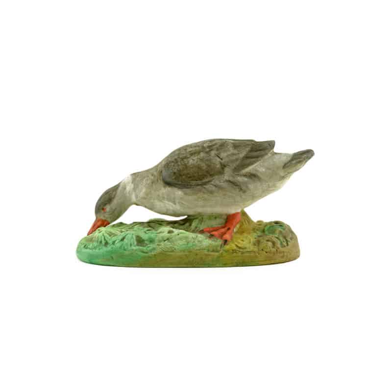 A Gardner Factory Porcelain Goose Figurine