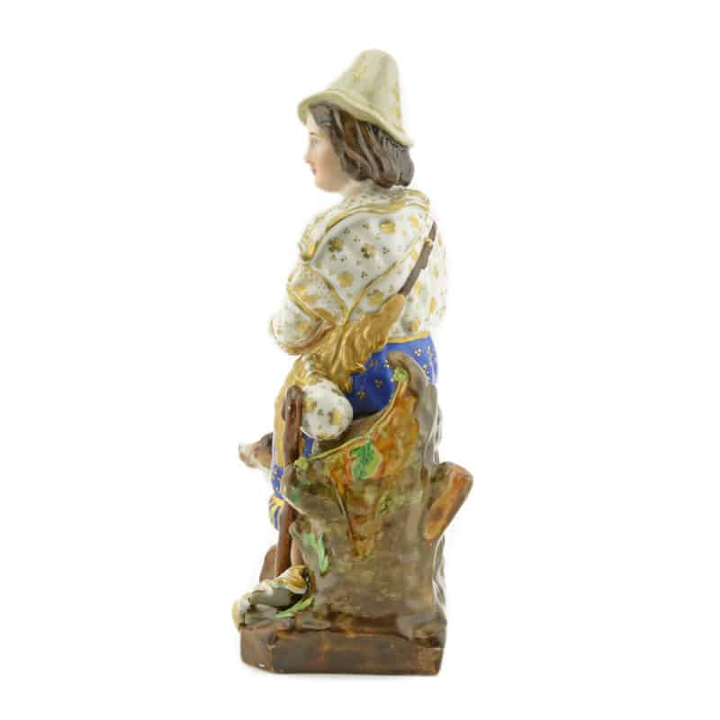 Antique Russian figure of a shepherd boy by Kornilov Brothers Manufactory - Image 5