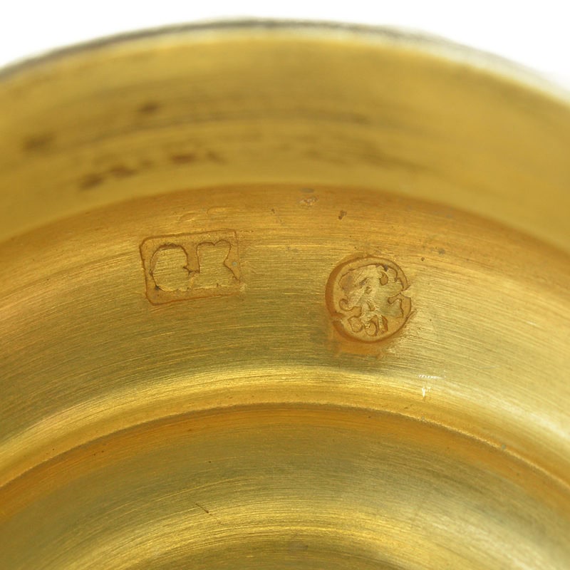 Gustav Klingert cloisonné enamel & cut glass inkwell - Image 9