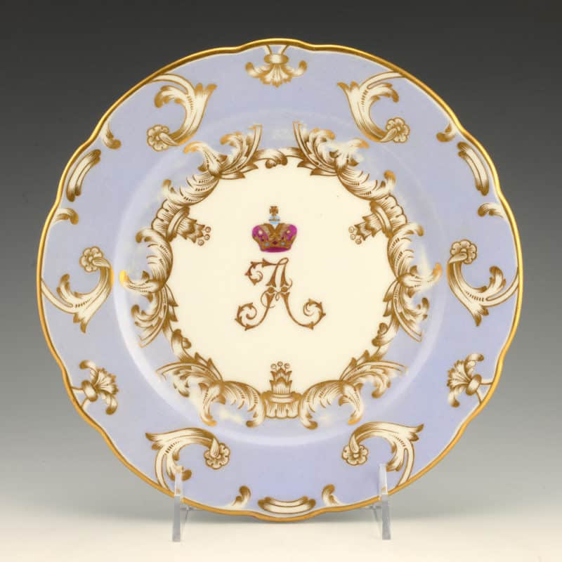 Russian Imperial porcelain plate from the Farm Palace Banquet Service