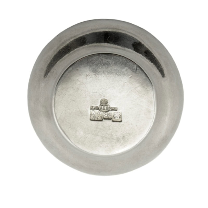 A Fabergé silver & champlevé enamel open salt - Image 3