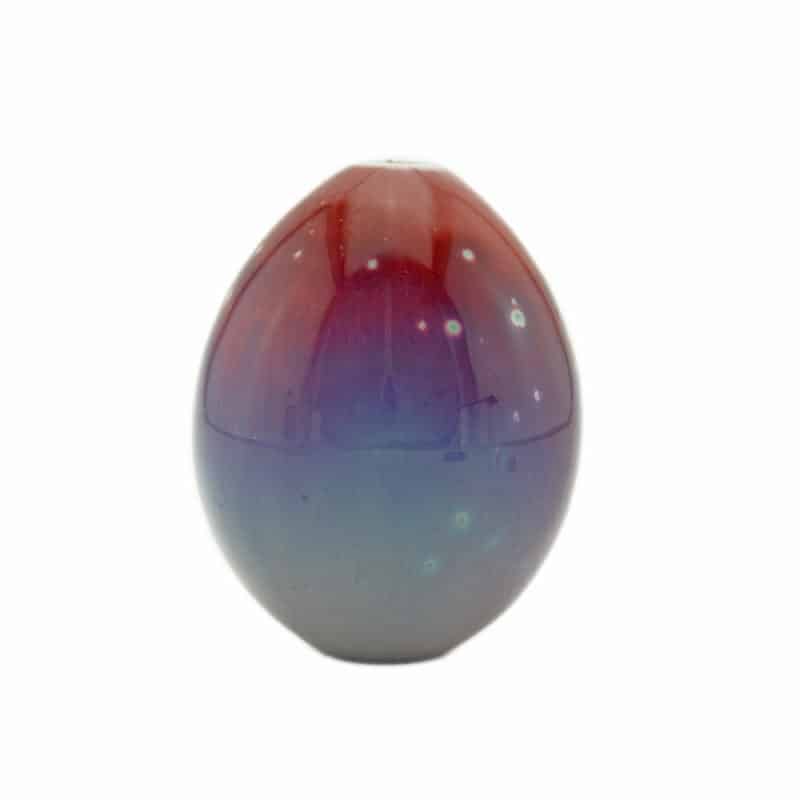 Russian Imperial Porcelain Factory Oxblood & Blue Egg