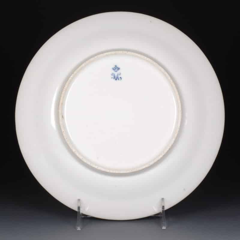 Set of Six Russian Imperial Porcelain Factory Grand Duke Konstantin Nikolaevich Service Plates - Image 3