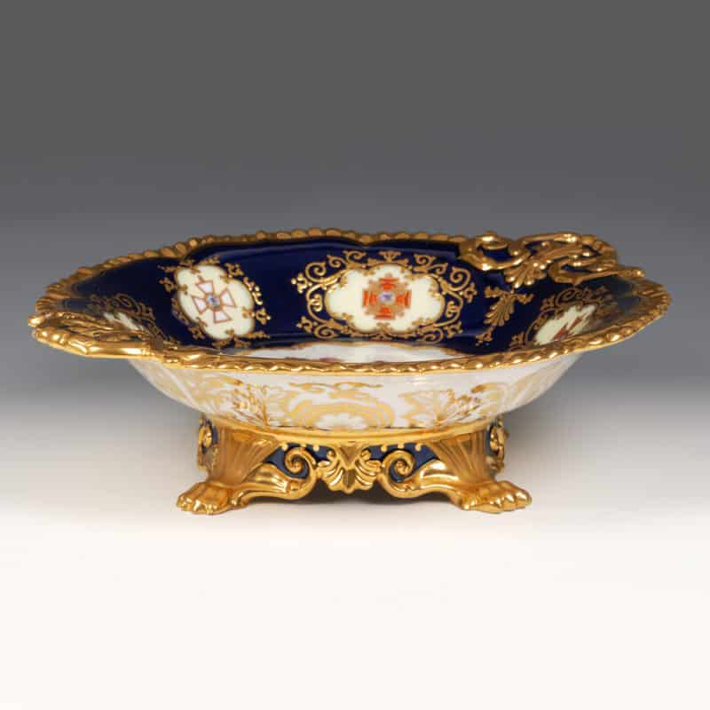 A rare Russian Imperial Porcelain Factory Nicholas I Coalport Service tazza - Image 4