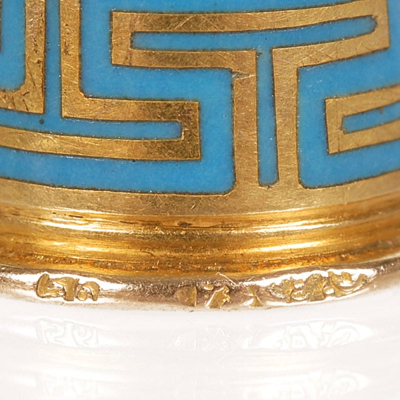 A Fabergé gold & champlevé enamel thimble - Image 9