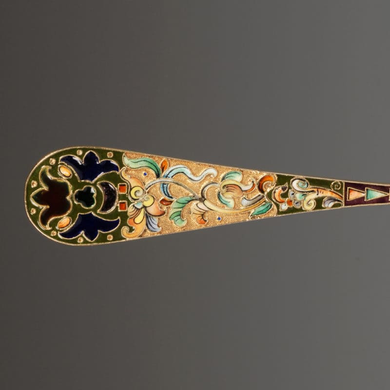 6th Artel Plique Enamel Serving Spoon - Image 4