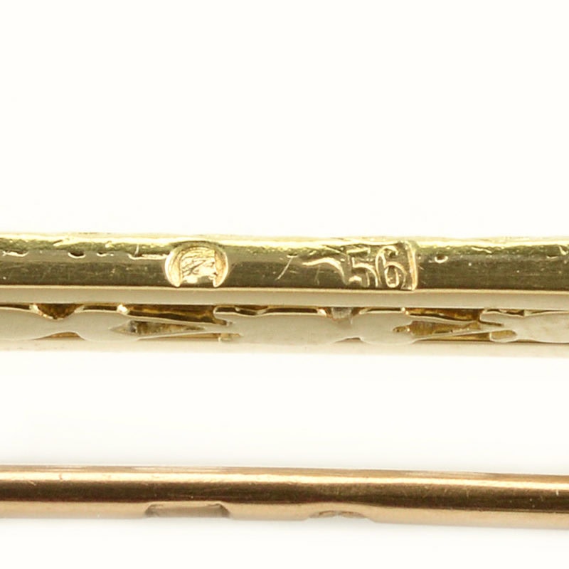 A Fabergé two-color gold, moonstone, & diamond brooch - Image 5