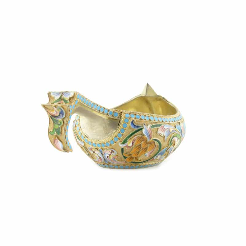 Ivan Saltykov Enamel Kovsh - Image 3