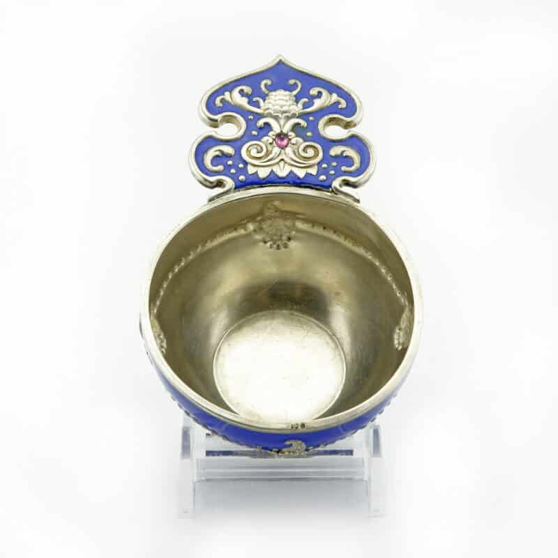 Faberge Gem-set Silver and Enamel Charka - Image 4
